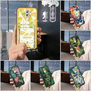 Soft case Back Cover Phone Case For Huawei Honor 6X/GR5 2017/Mate 9 Lite Card sleeve Durable TPU Cartoon Anti-dust Dirt-resistant Full wrap Cover Anti-knock Cute Card bag Silicone