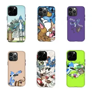 R3gular Show Mordecai & Rigby Phone Case - 90s Cartoon Aesthetic, Tough Protective Cover for iPhone 17 16 15 14 13 12 11 Pro Max Plus Air Mini | Cartoon Network Nostalgia Bumper