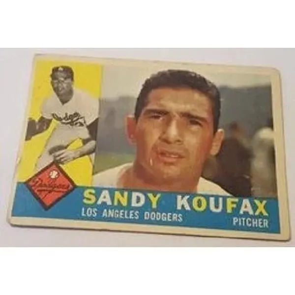 1960 Topps baseball Sandy Koufax #343, DODGERS (HOF)