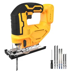 Compatible with Dewalt 20V Battery (Battery Not Included) Cordless Jigsaw with LED Work Light, 0 °   - 45 °     Bevel Cuts, 3 Orbital Settings for Straight/Curve/Bevel/Circle Cutting, Valentines Day Gift
