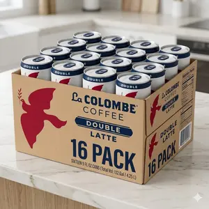 La Colombe Double Shot Draft Latte Beverages - Cold-Pressed Espresso, Frothed Milk, 9 fl oz Ready-to-Drink Grab-and-Go Coffee