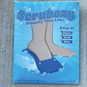 Scrubezy, Multi-Purpose Shower Scouring Pad, Clean the Shower while Taking a Shower, Simplifying Daily Cleaning Tasks