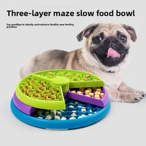 Reverse SlowFeeder Slow Feeder Bowl for Dogs, Anti-Spill Pet Slow Eating Bowl, Small Dog Anti-Choke Dog Bowl