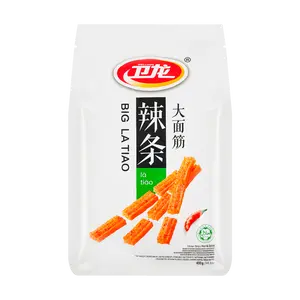 WEILONG Spicy Gluten Snack - 400g Large Pack, Authentic Chinese Flavor, Savory & Chewy Snack Food