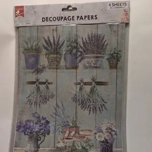 Decoupage Papers 4 Sheets A4 2 Designs x2