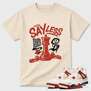 SAY LESS Shirt To Match 4 Brick After Brick, 4 Brick After Sneaker Matching Shirt, Jordan Match Tee, Cotton Unisex Graphic T-Shirt
