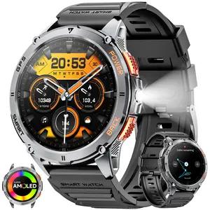 Stylish Digital Watch with Call Answering/100+ Sport Modes/Message Alert Function, IP68 Waterproof Fitness and Sports Watch for Android Ios, GPS, Smartwatch with Calls