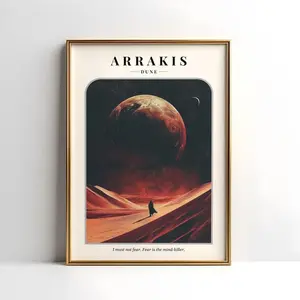 [Sale off up to 50%] [Free ship] [No Frame] Dune Arrakis Physical Movie Poster | Dune Movie Print | Dune Wall Art