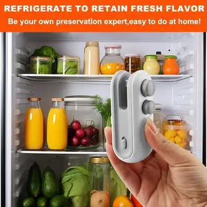 【Valentine's Day Essential Gift】Mini Handheld Vacuum Sealer USB Charging | 2-in-1 for Chips & Snack Bags,Must-Have Valentine’s Gift for Snack Lovers,Ideal Valentine’s Gift for Her/Him.