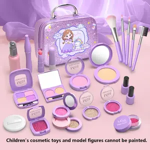 Children's makeup set, washable, beautiful children's cosmetics set for girls, suitable as a birthday gift or Christmas gift for girls aged 3 and above. Makeup Palette Set