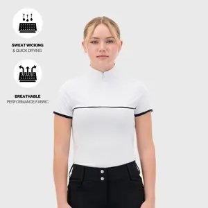 Ultra Breathable Monochrome Short Sleeve Shirt - Buttery Soft Material, UPF 50+, Extra Stretch, Flattering Fit, Ideal for Sports
