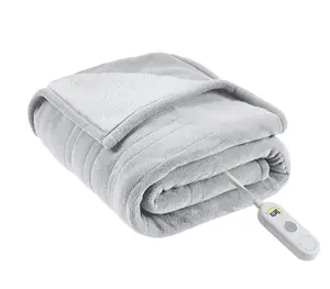 100% Polyester Fleece to Sherpa Heated Throw Soft
