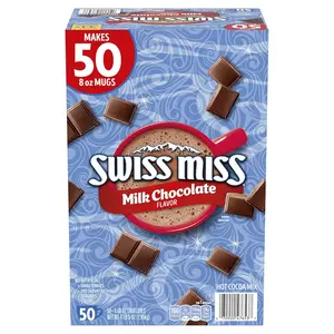 Milk Chocolate Hot Cocoa Mix, 50 Count Packets, Rich & Creamy Hot Chocolate Drink Mix, Gluten Free, Caffeine Free