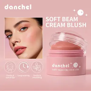 7g Low Saturation Soft Glow Blush, Natural Gradient Color, Smooth and Easy to Apply, Transparent Nude Makeup, Long-Lasting and Non-Caking