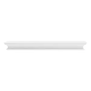 HomeRoots 397789 47 in. Classic White XL Floating Wall Shelf