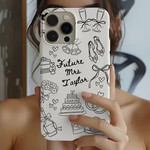 Future Mrs Phone Case Personalized Gift for Bride to be accessory for iPhone 16 15 14 Custom gift for Bridal Shower Samsung Galaxy S24 S23