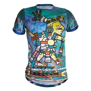 Activewear - Aztec, Codex, Mesoamerican, athletic wear, running shirt, gym wear, codice nutall, mexcio, aztlan