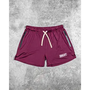 SQUATTING SHORTS – RETRO / BURGUNDY RED
