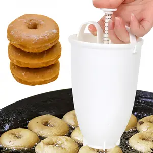 One-Hand Versatile Non-Stick Donut Maker: Bake Uniform Homemade Donuts Fast, Versatile Donut Maker for Custom Homemade Treats,Healthy, Quick & Mess-Free!