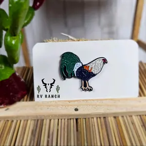 rooster pins, cap accessory, pins de Gallo para tu gorra