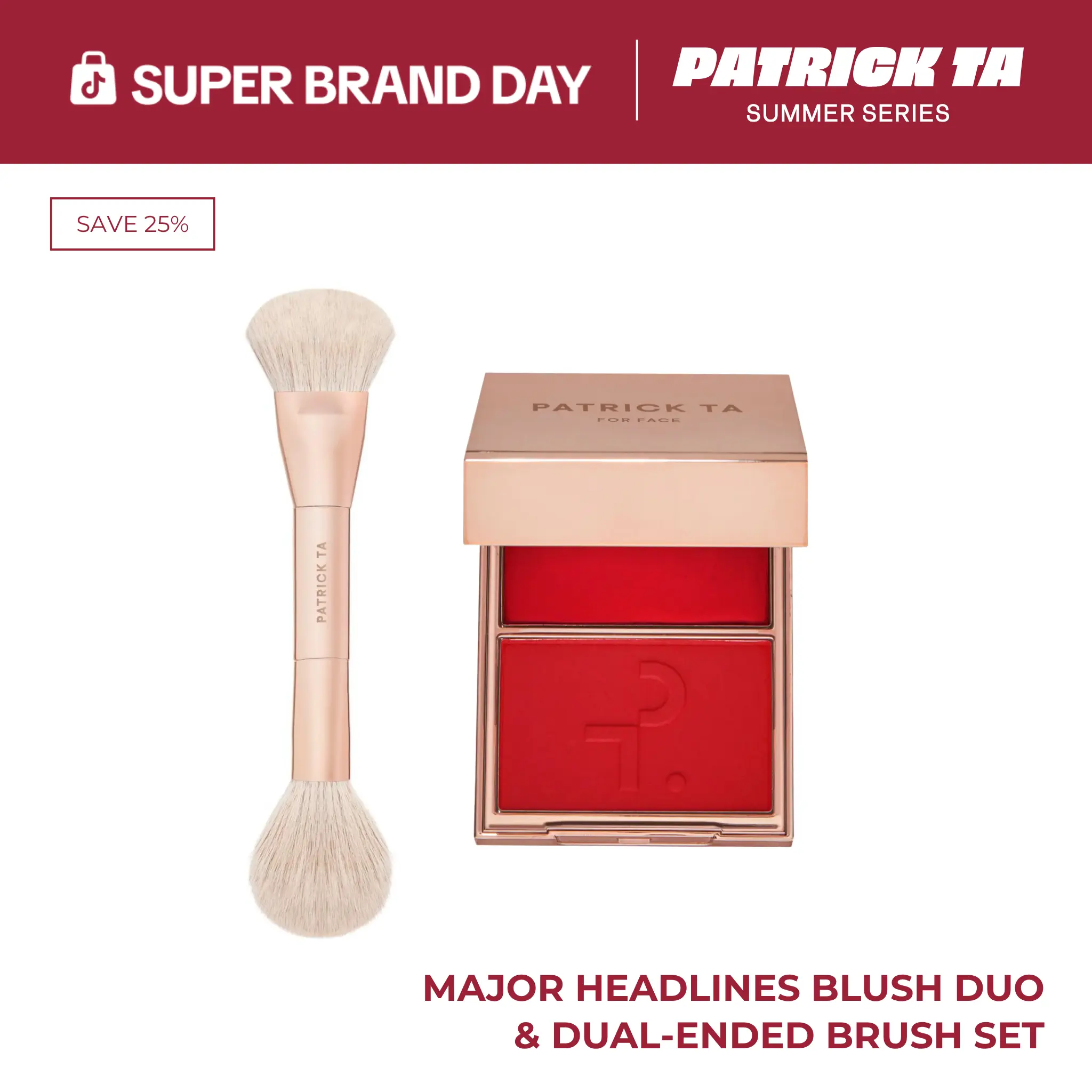 Major Headlines Blush Duo & Dual-Ended Brush Set