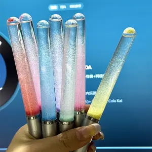 3-pack ins-style quicksand glow sticks, concert DIY graffiti luminous quicksand mini acrylic lights