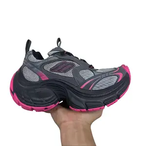 Men's and Women's 10xl chunky shoes size 35-46 height increasing trainers lace up casual tire sneakers