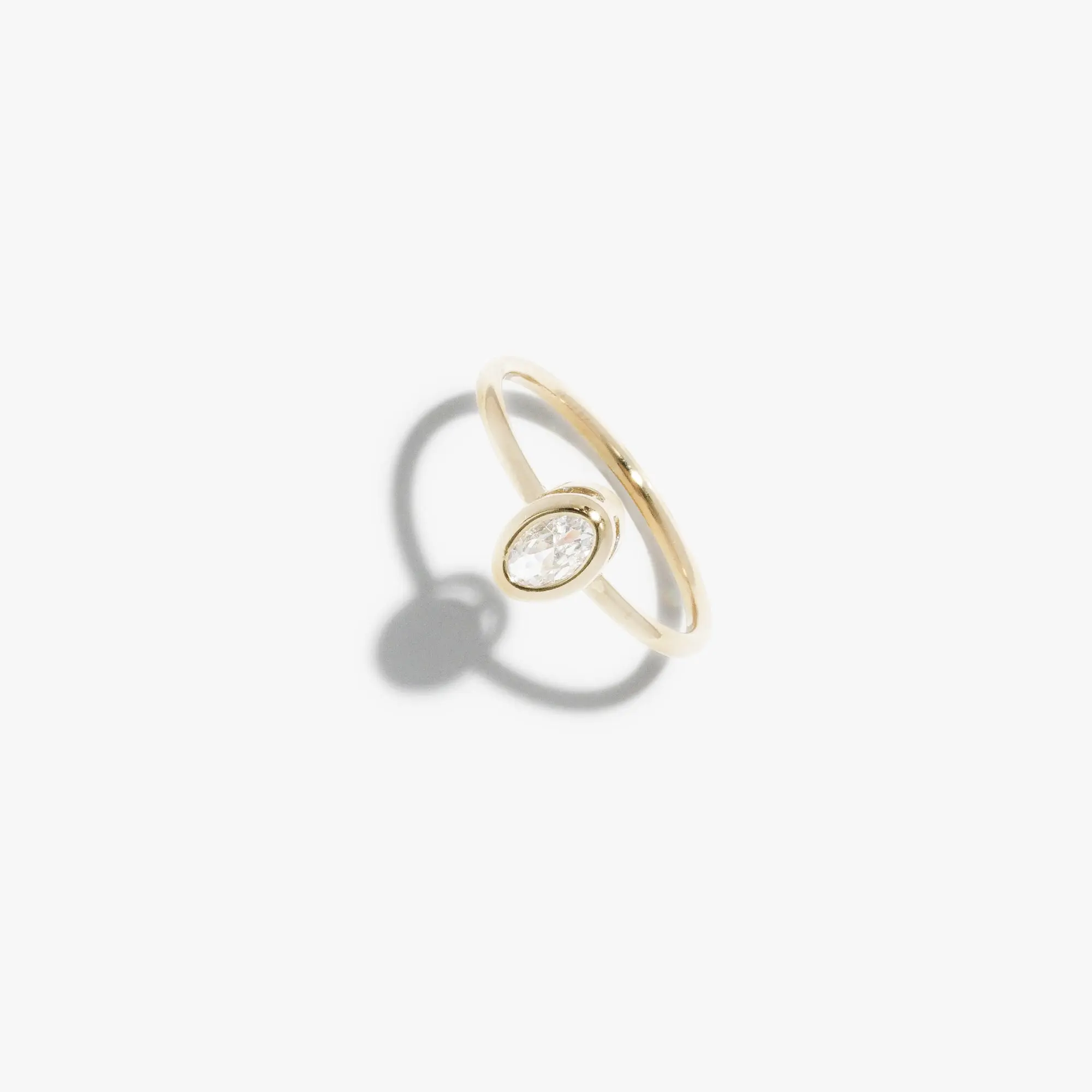 Diamante Oval Bezel Ring