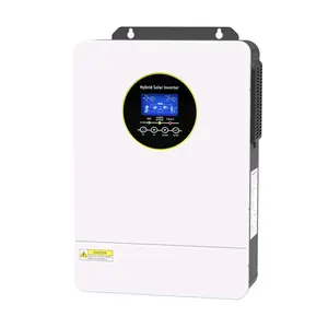 6200W Solar Hybrid Inverter 48V DC-110V/220V AC Split Phase Off-Grid 120A MPPT Controller, Pure Sine Wave Inverter for 48V Lead-Acid, Li Battery Output 1 Year Warranty