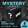 PSD Mens Mystery Boxer Brief 6-Pack - Standard Length 7 Inch Inseam, Soft, Stretchy, and Breathable Poly Blend Fabric