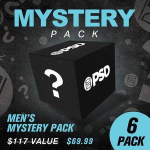 PSD Mens Mystery Boxer Brief 6-Pack - Standard Length 7 Inch Inseam, Soft, Stretchy, and Breathable Poly Blend Fabric
