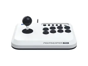 HORI Fighting Stick Mini Wired Controller for Playstation 5 (PS5), White HORI Fighting Stick Mini Wired Controller for Playstation 5 (PS5), White