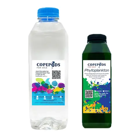 32 oz Freshwater Copepods + 16 oz Phytoplankton Blend | Aquarium Food & Seeding