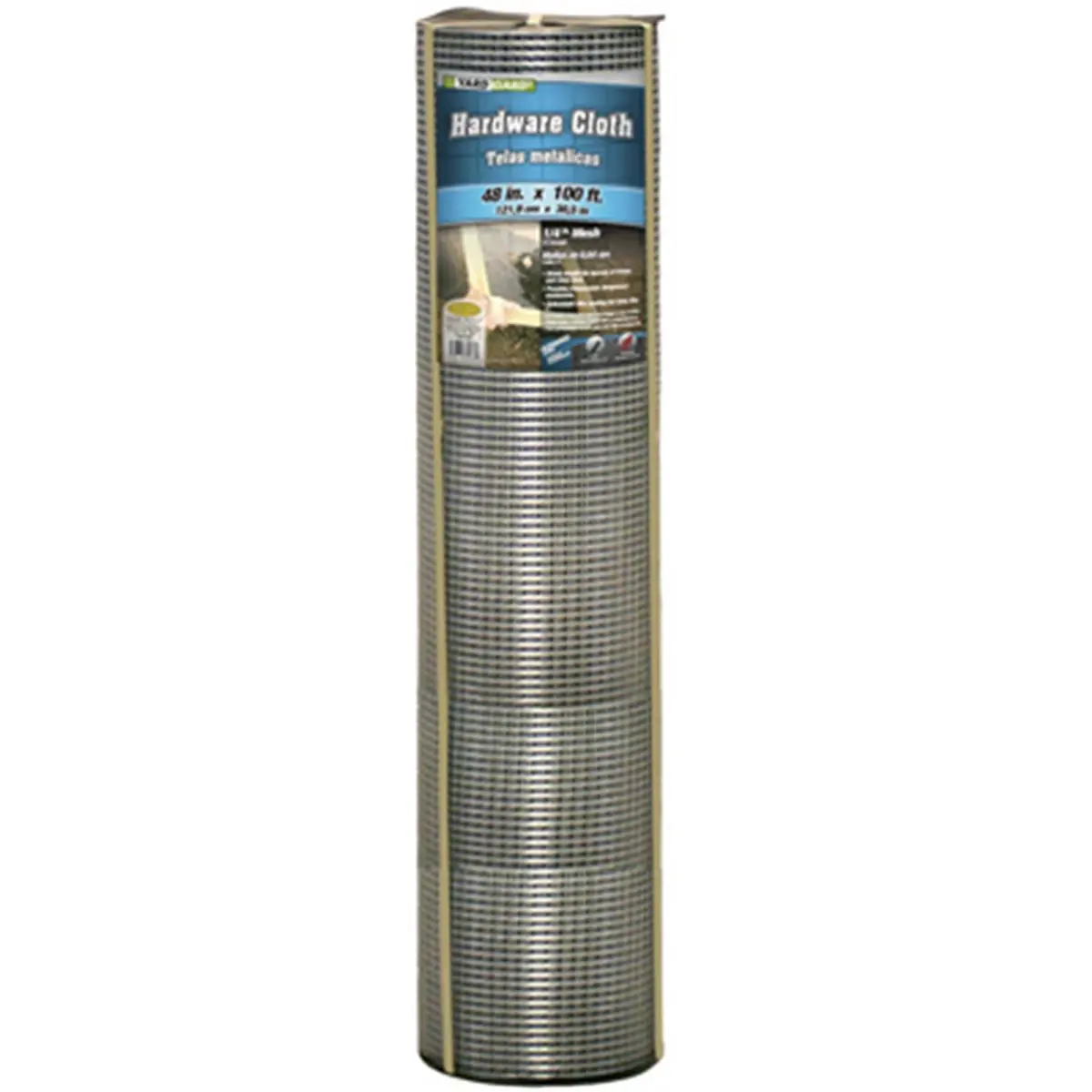 212 MAIN Galvanized Hardware Cloth - 48 in x 100 ft, 1/4 in Mesh, 23 Gauge, 56.42 lbs, 8.27x8.27x48.03 in Dimensions, Outdoor Barrier for Home Improvement, Garden Supplies, Decoration