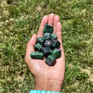 Ruby Zoisite Tumbled Stone