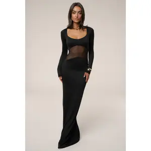 Black Glitz Hour Maxi Dress