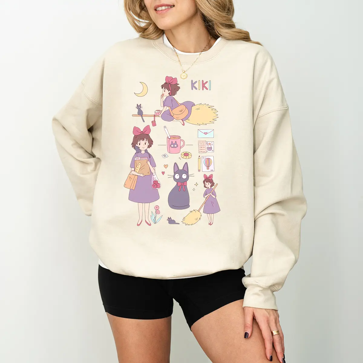 Jiji Shirt, Kiki's Delivery Service, Gift For Anime Lover, Gift For Him