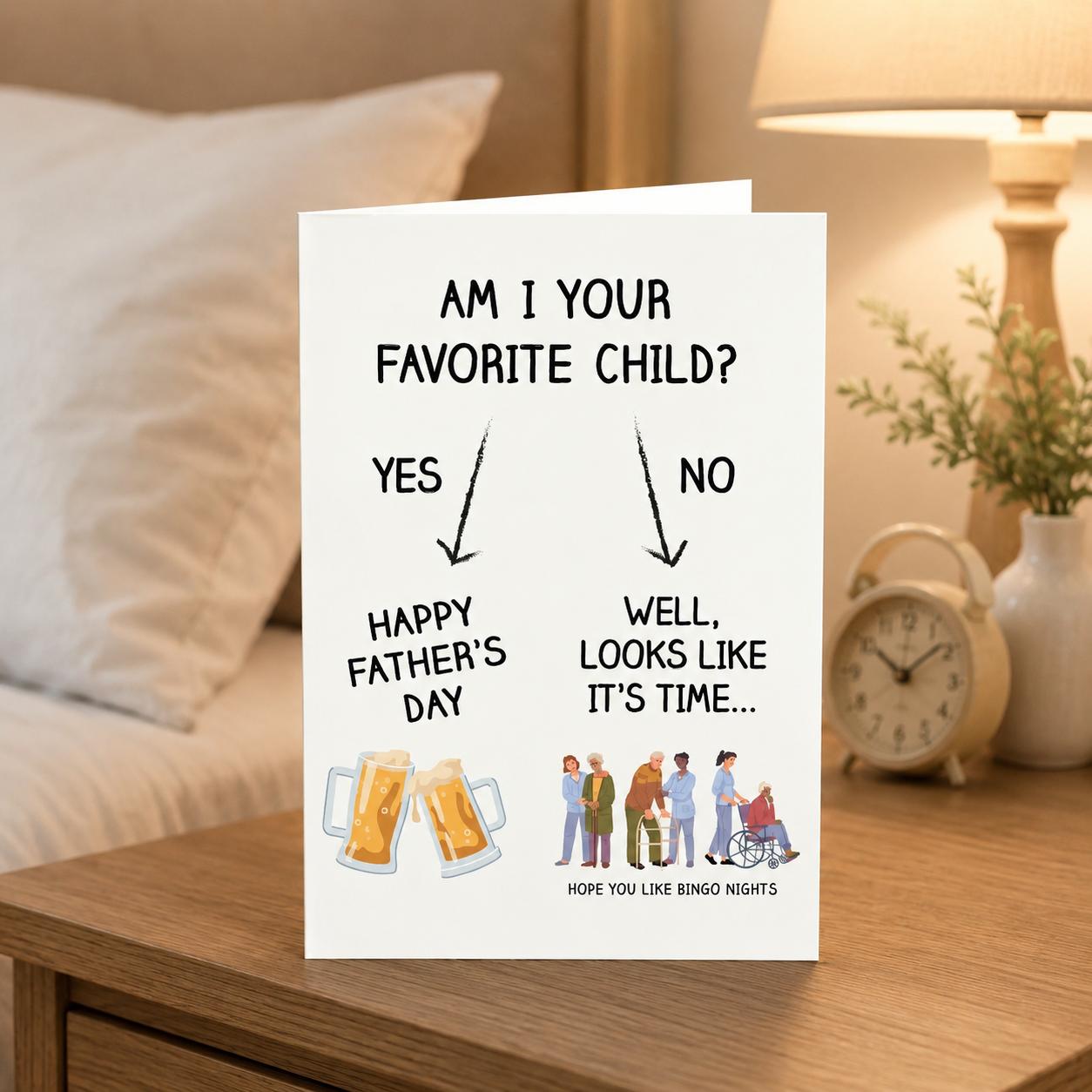 Funny Fathers Day Card for Dad CHEERS – Humorous Gag Gift Card for Father, Funny Dad Greeting Card with Envelope, Blank Inside Ready to Gift, Cute Father’s Day Joke Card for Papa, Stepdad, Husband, Grandpa