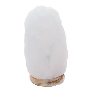 Natural White Himalayan Salt Lamp 18-22 Lbs w/ Onyx Marble Base