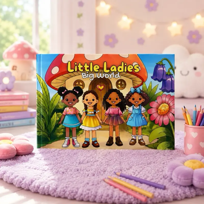 Little Ladies: Big World Coloring Book