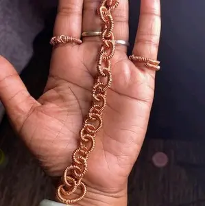 HANDMADE BY CHIEF KANDAKE COPPER BRACELET