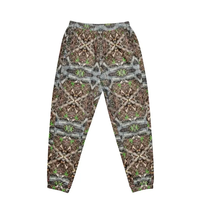 Men’s Camo Serpentine Track Pants - Camouflage Green Menswear