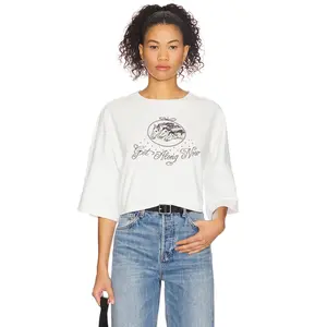Understated Leather x REVOLVE Get Along Crop Top in White