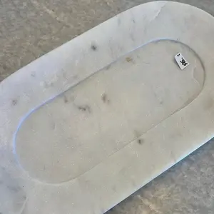 Marble tray white