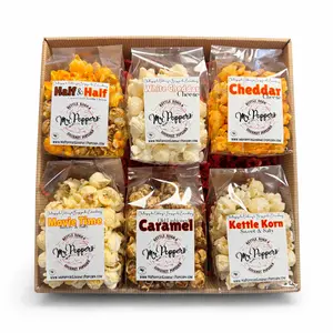 The "Original" Pop Box Gourmet Popcorn Assortment of Six Original Flavors Gift Box