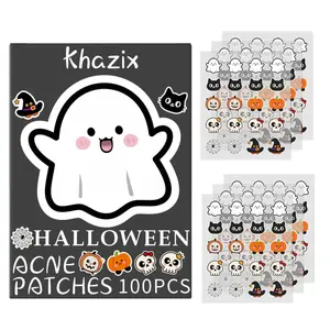 Halloween Box Set, 100pcs Acne Covering Patches, Pumpkin Design, Festive Atmosphere, Skin Care & Blemish Coverage