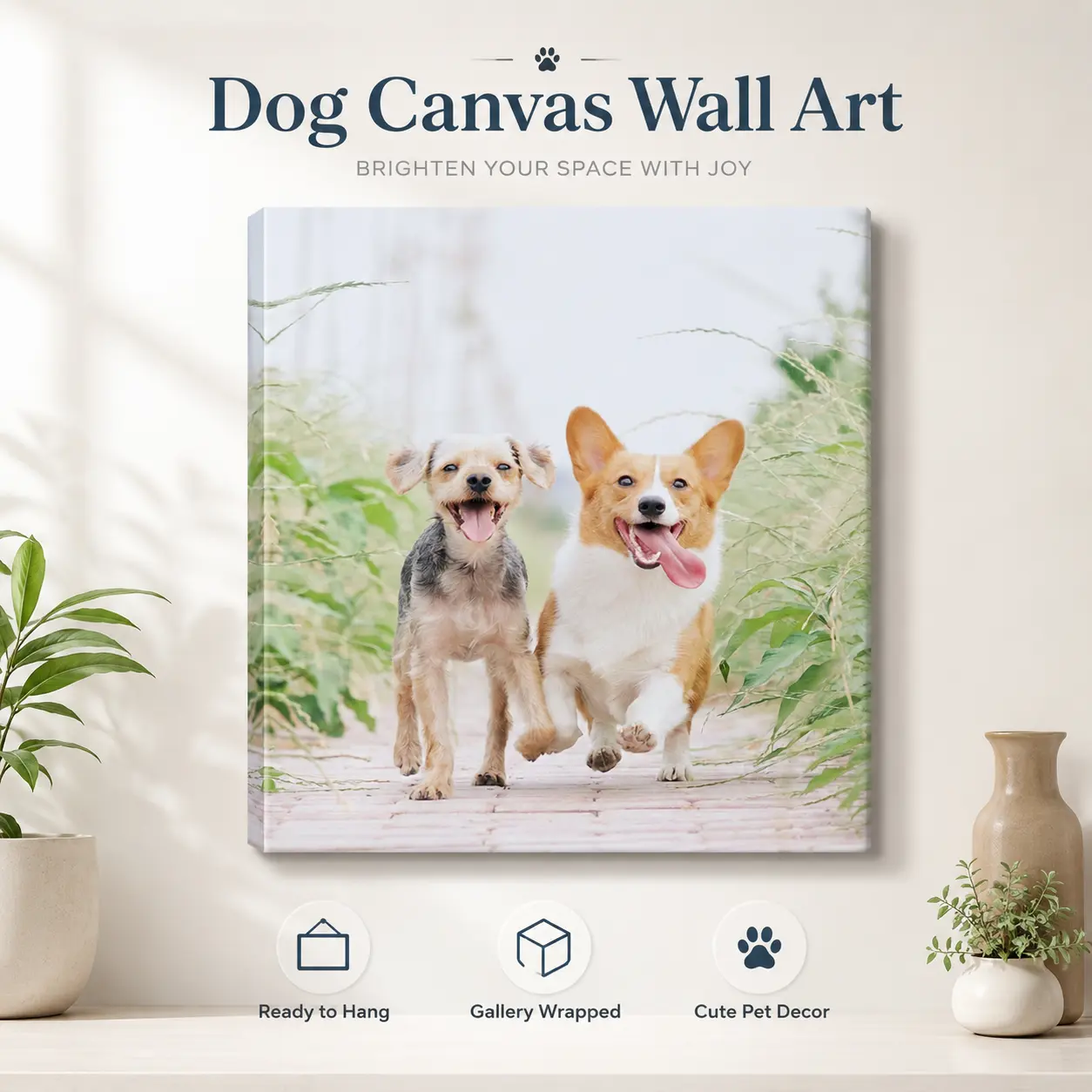 Personalized Photo to Canvas Print - Canvas Prints With Your Photos on Custom Wall Art for Bedroom, Living Room, Wedding Baby Pet Family Picture Framed Wall Art  Decor design bakugo poster