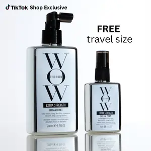 [NEW] Color Wow Dream Coat Extra Strength - Full Size Treatment and FREE Mini Treatment - Heat Protectant to Smooth Coarse or Coily Hair