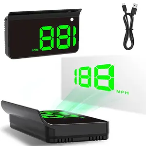 Car Digital Speedometer - Head Up Display GPS for Car, Truck, Motorcycle | USB Plug & Play, Automatic Brightness, Large Font Display