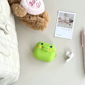 1 Tamagotchi Gujibaba Ji headphone case,Cute wireless Bluetooth earphone case, drop resistant, durable, stylish and aesthetic accessory, suitable for AirPods pro3/1/2/3/4/pro/pro2(Different models may have different shapes)